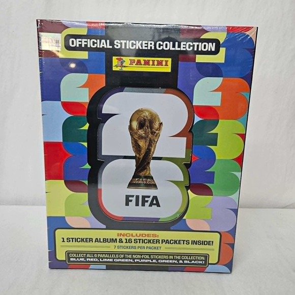 Panini Other - Panini FIFA World Cup 2026 Official Sticker Collection Tin Album & 16 Packets